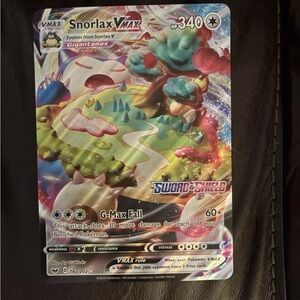 Pokemon Snorlax VMAX Card - Multicolor